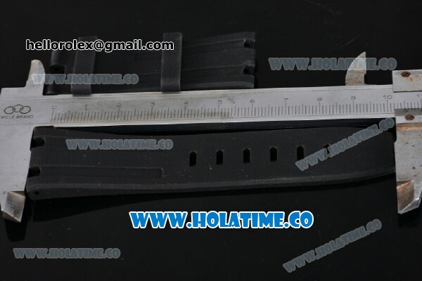 Audemas Pigeut Black Rubber Strap - Click Image to Close